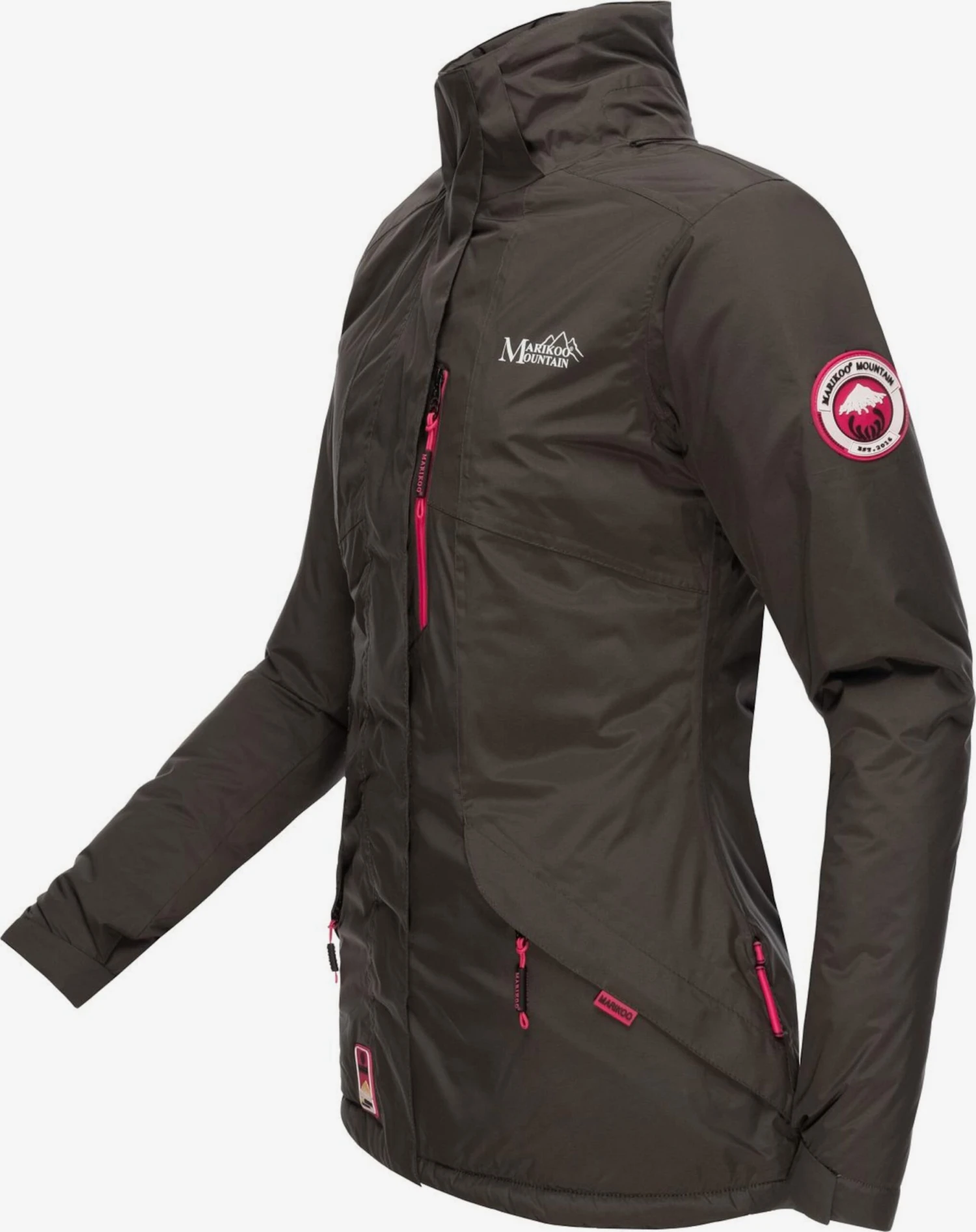 Marikoo Outdoor Jassen Functionele Jas Rabeaa Dames Antraciet 6 Marikoo Outdoor Jassen Functionele Jas Rabeaa Dames Antraciet - Afbeelding 4