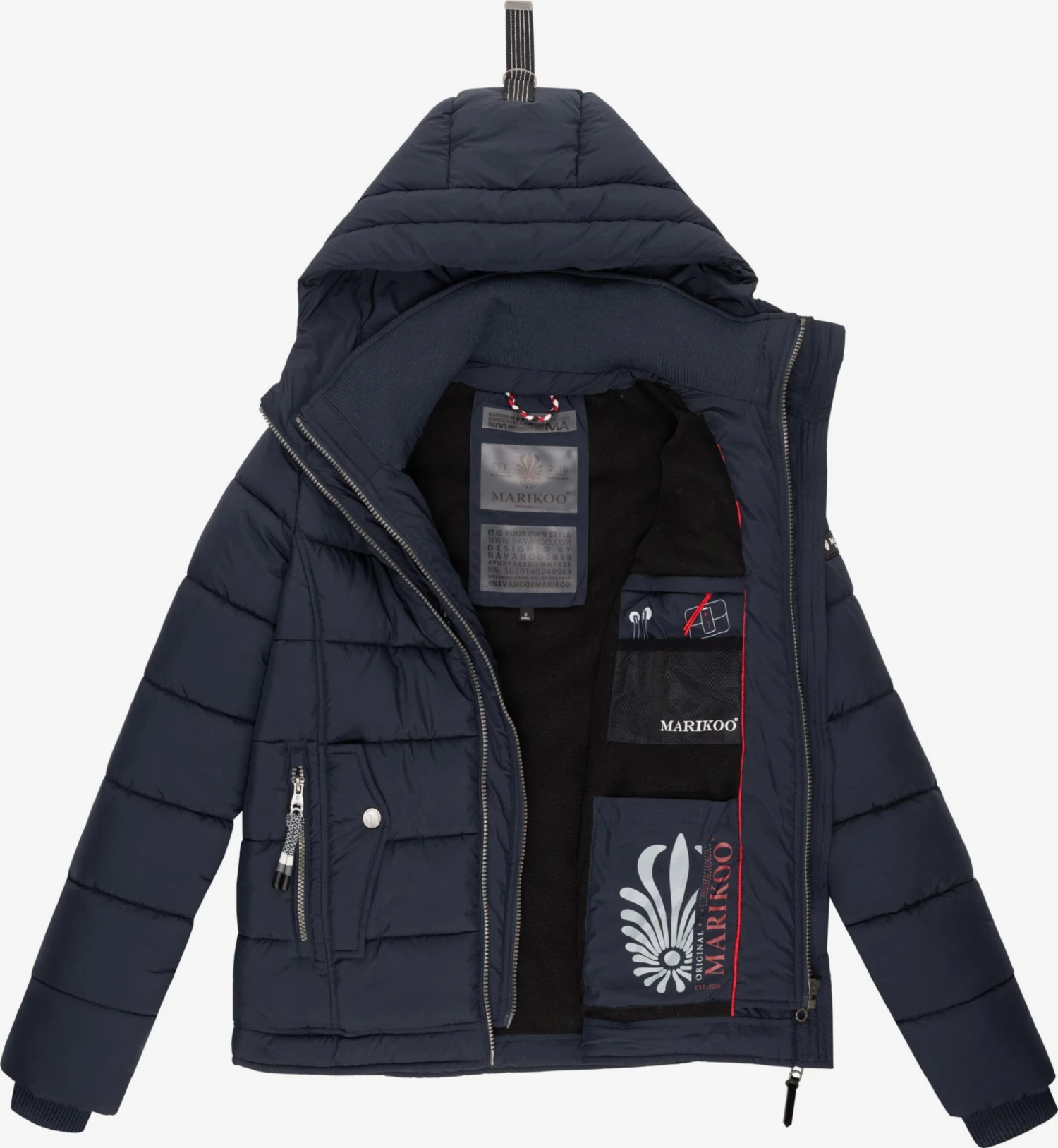Marikoo Winterjassen Winterjas Taisaa Dames Navy 8 Marikoo Winterjassen Winterjas Taisaa Dames Navy - Afbeelding 6