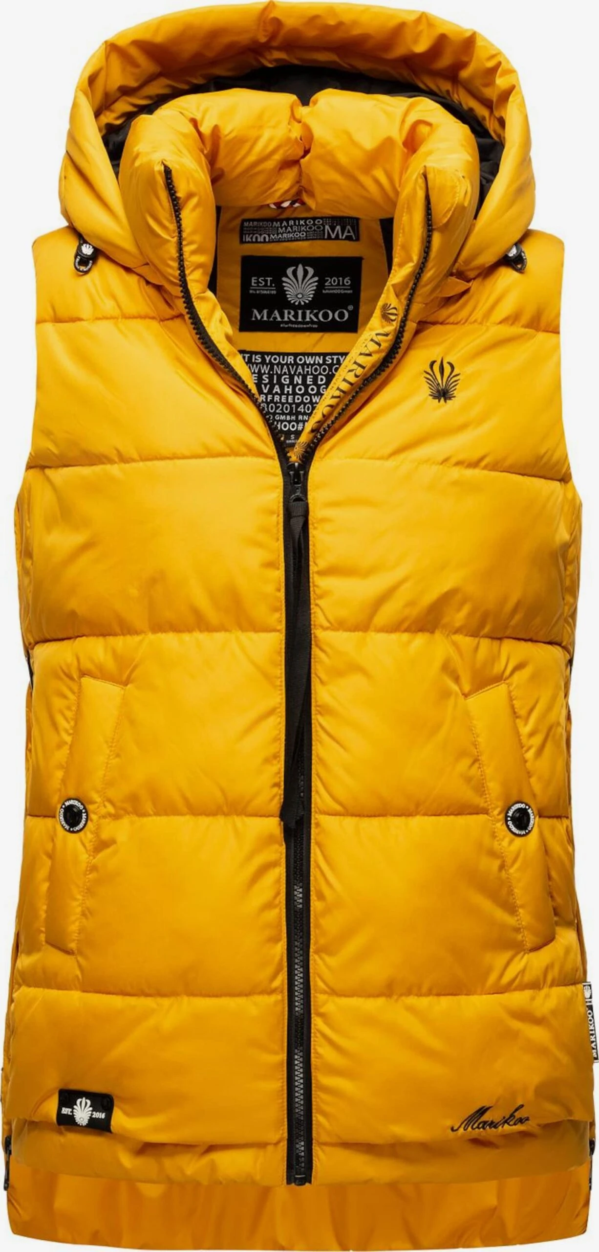 Marikoo Bodywarmers Bodywarmer Zarinaa Dames Goudgeel 3 Marikoo Bodywarmers Bodywarmer Zarinaa Dames Goudgeel