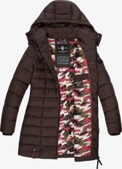 Marikoo Korte Mantels Wintermantel Abendsternchen Dames Chocoladebruin -Marikoo d78469246ccf06213ce9f6d03691485b