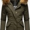 Marikoo Parkas Winterparka Karmaa Dames Olijfgroen