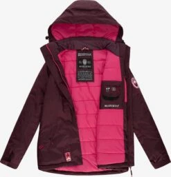Marikoo Outdoor Jassen Functionele Jas Rabeaa Dames Bourgogne -Marikoo d9903ada2f5c1278ccfc89fb06910fc2