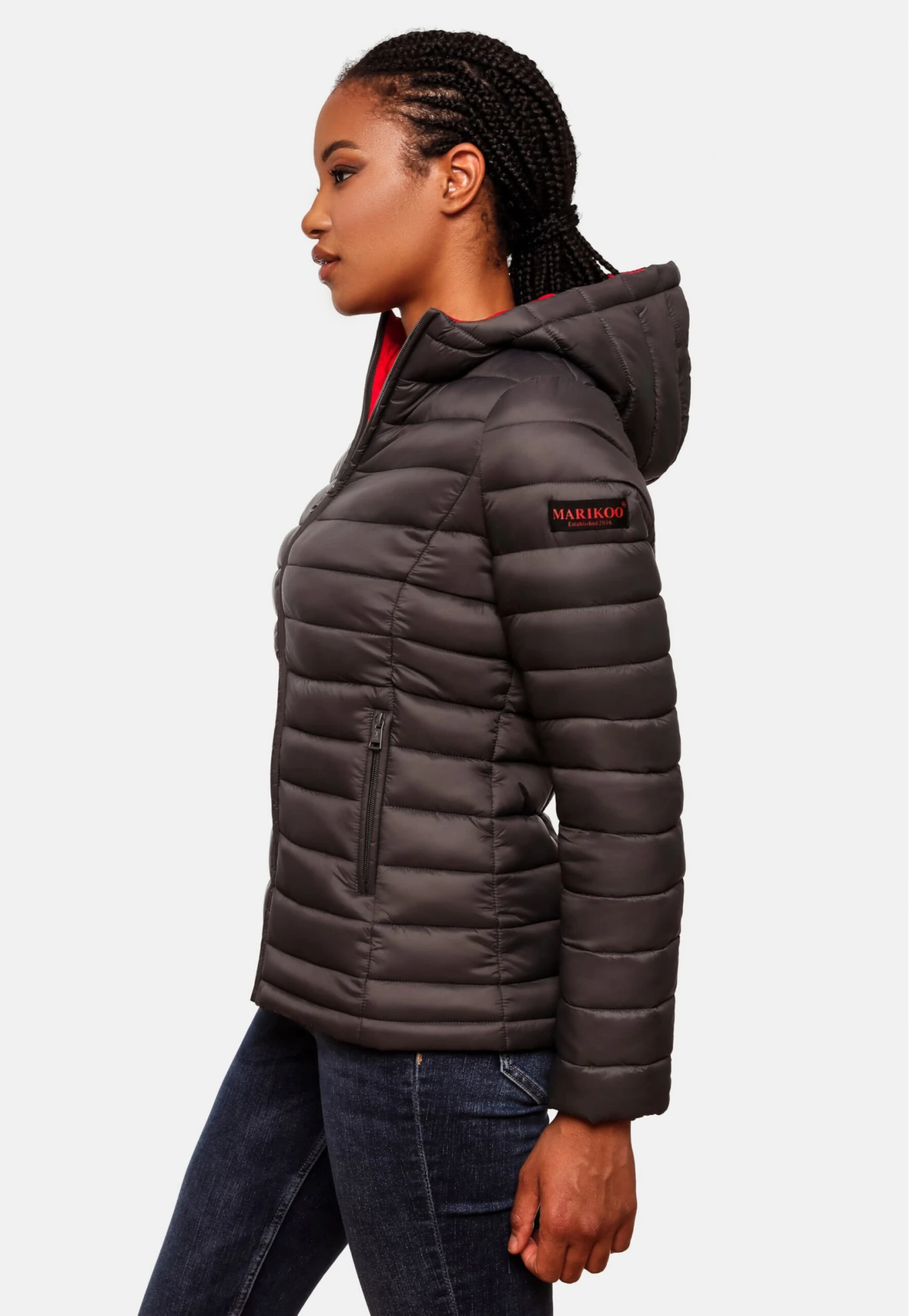Marikoo Outdoor Jassen Functionele Jas Dames Antraciet 8 Marikoo Outdoor Jassen Functionele Jas Dames Antraciet - Afbeelding 6