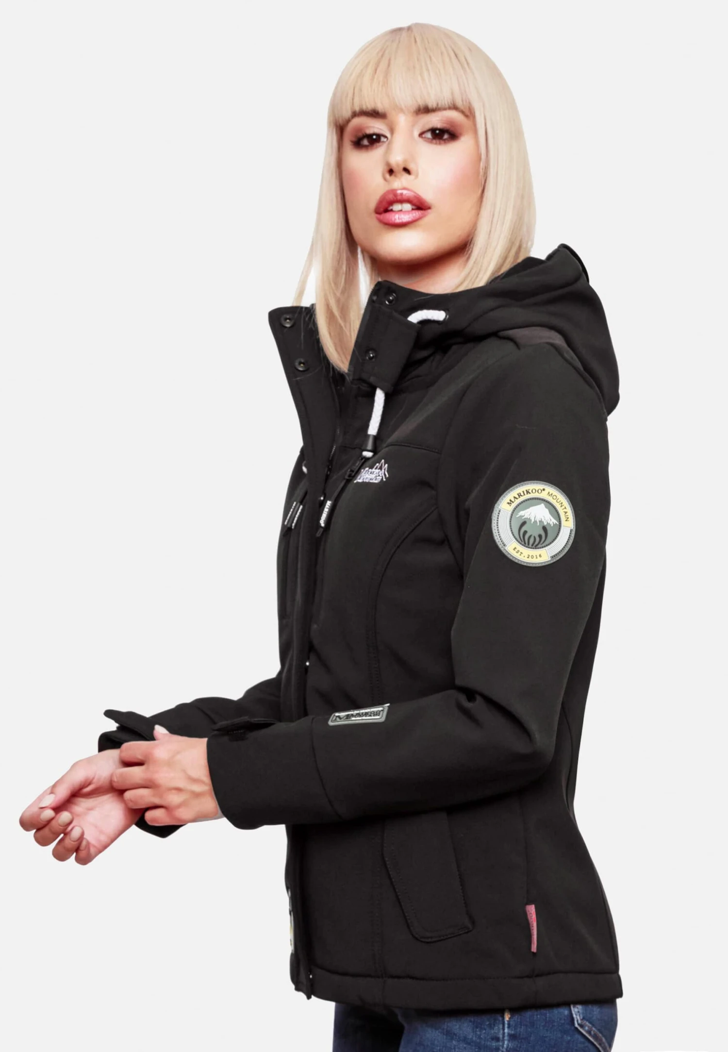 Marikoo Tussenjassen Tussenjas Dames Zwart 10 Marikoo Tussenjassen Tussenjas Dames Zwart - Afbeelding 8