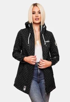 Marikoo Regenmantels Functionele Mantel Zimtzicke Dames Zwart -Marikoo ddad86a95b67cfe7c616d43b85e2d77a