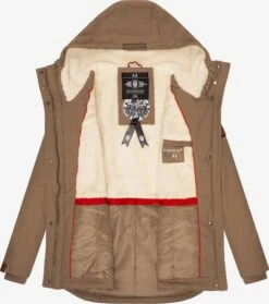 Marikoo Winterjassen Winterjas Bikoo Dames Lichtbruin -Marikoo df8553c7e4f6b1819e424d7b90cfc2ee