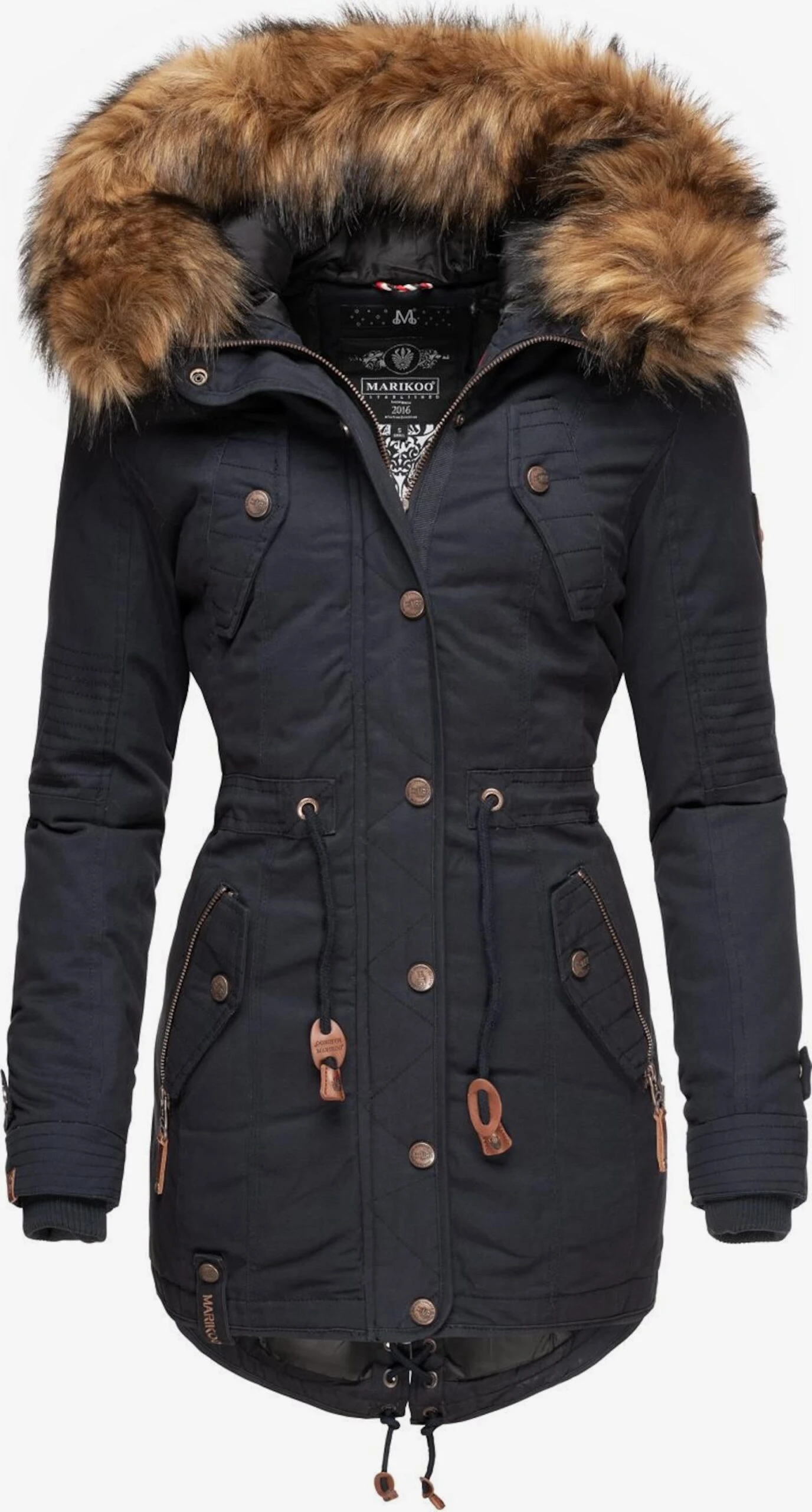 Marikoo Parkas Winterparka Dames Nachtblauw 3 Marikoo Parkas Winterparka Dames Nachtblauw