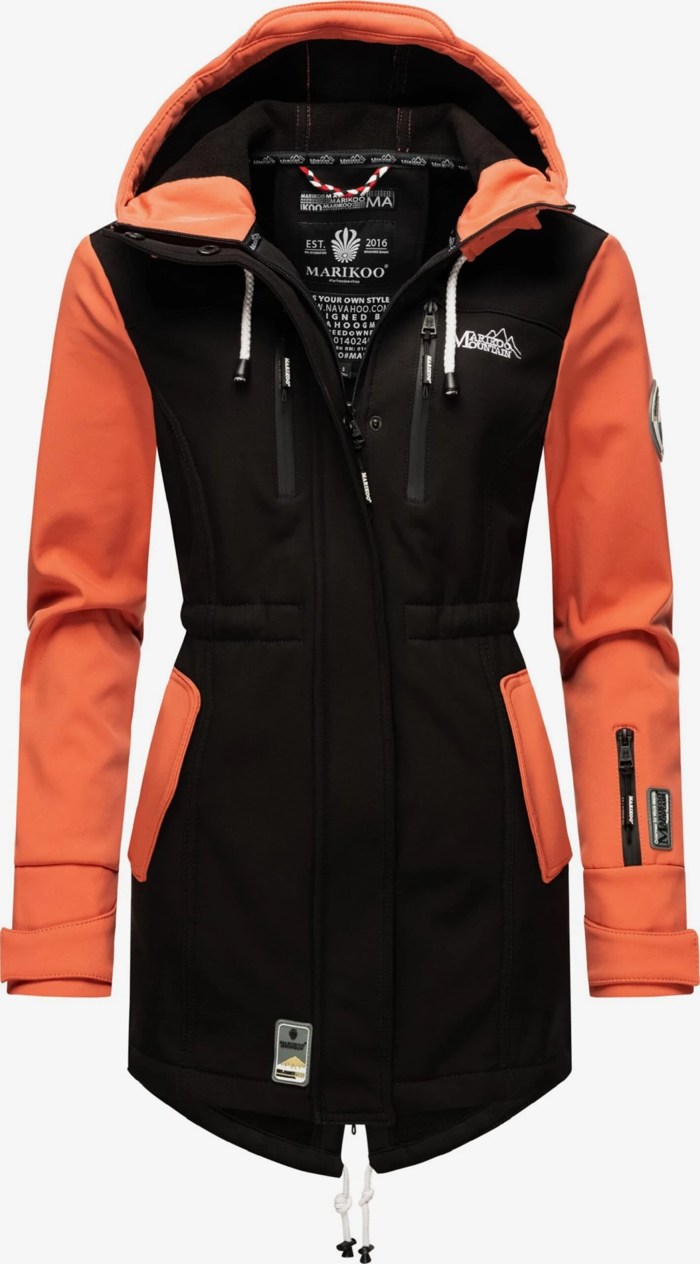 Marikoo Regenmantels Functionele Mantel Zimtzicke Dames Perzik 3 Marikoo Regenmantels Functionele Mantel Zimtzicke Dames Perzik