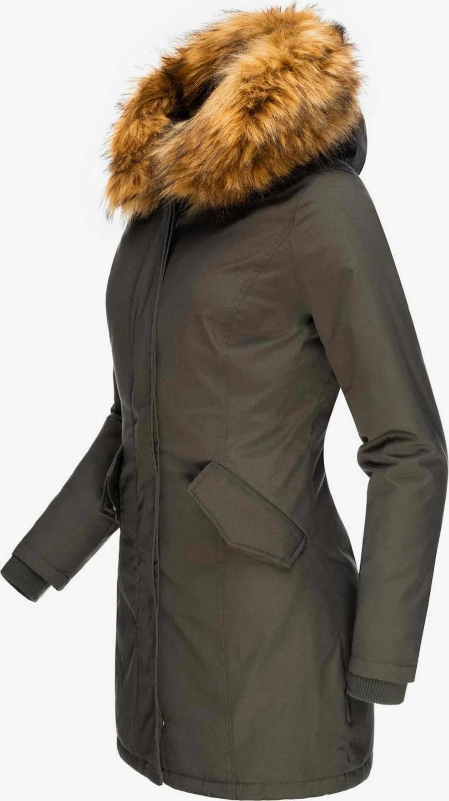 Marikoo Parkas Winterparka Karmaa Dames Antraciet 4 Marikoo Parkas Winterparka Karmaa Dames Antraciet - Afbeelding 2