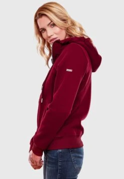 Marikoo Sweatvesten Sweatvest Setsunaa Dames Bordeaux -Marikoo f498bee9225500694d1a90c05f0893ea