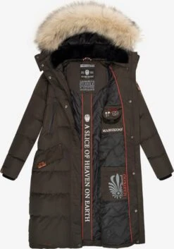 Marikoo Wintermantels Wintermantel Schneesternchen Dames Antraciet -Marikoo f5b547339e9eccac8a58bf2bd3d61ffe