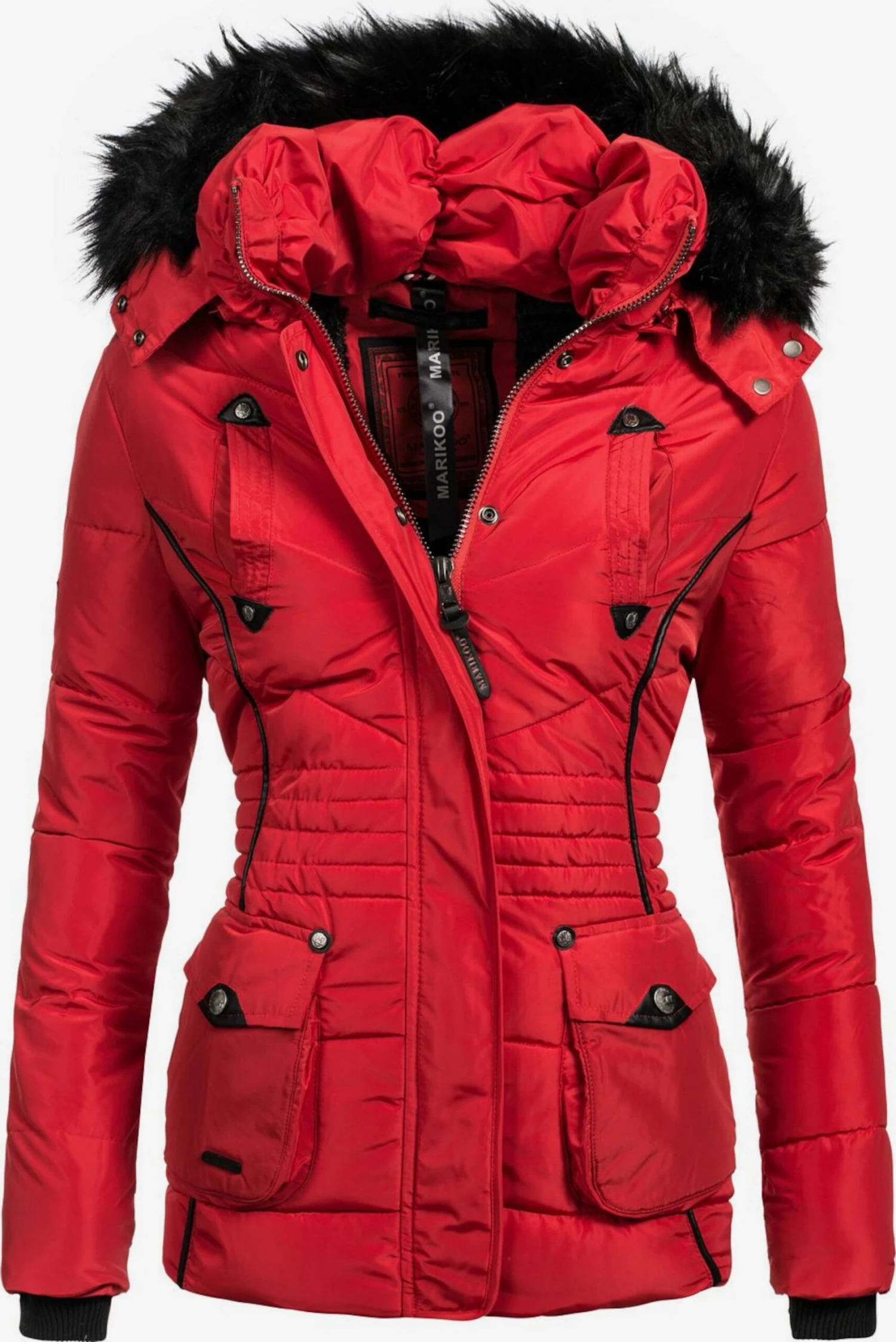 Marikoo Winterjassen Winterjas Vanilla Dames Rood 3 Marikoo Winterjassen Winterjas Vanilla Dames Rood
