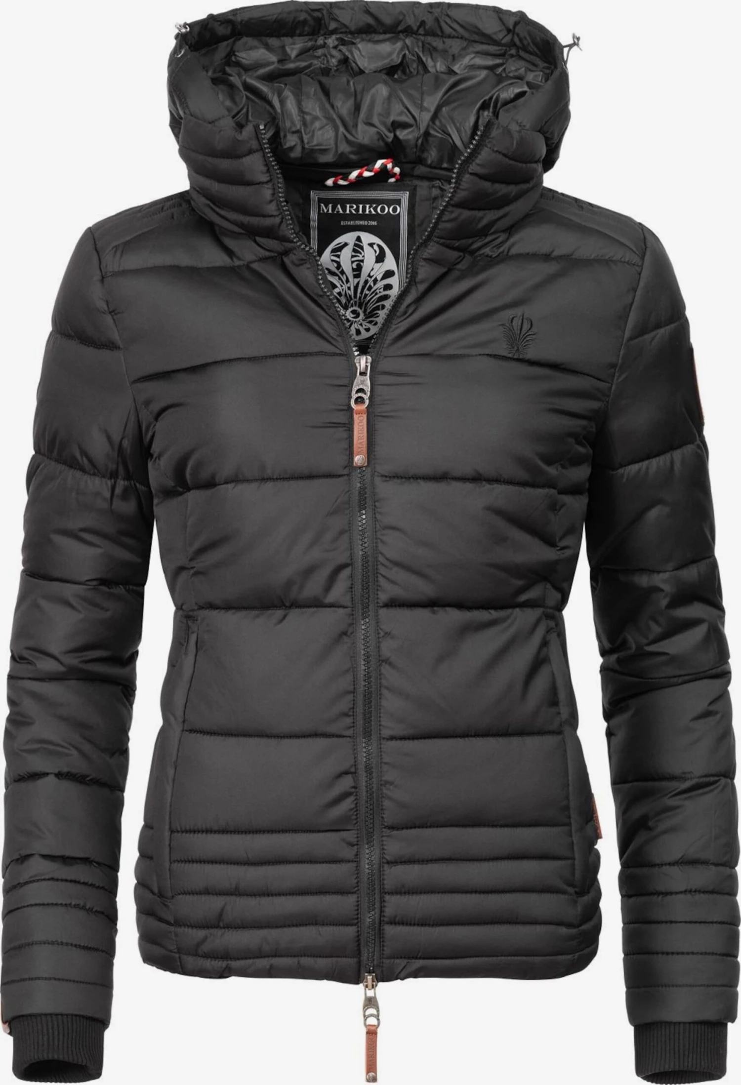 Marikoo Winterjassen Winterjas Sole Dames Zwart 3 Marikoo Winterjassen Winterjas Sole Dames Zwart