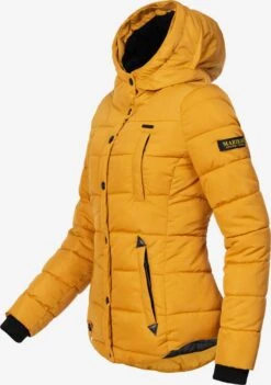 Marikoo Winterjassen Winterjas Lotusblüte Dames Goudgeel -Marikoo fa0f13071c580759f3c10055262f3b41